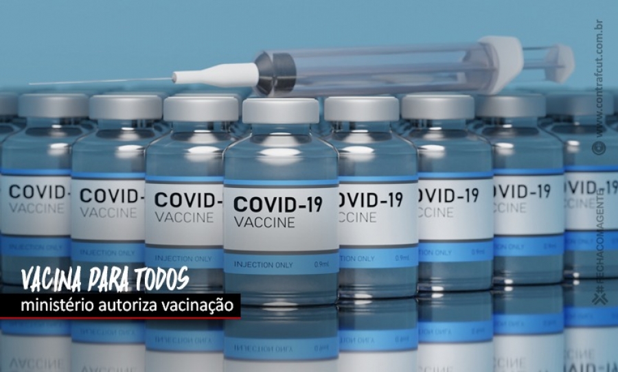 Ministério da Saúde divulga nota que autoriza vacinação de bancários