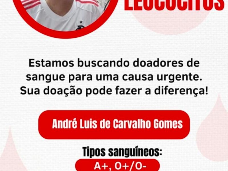 Doação de sangue - André Luis - SindNit - card com foto