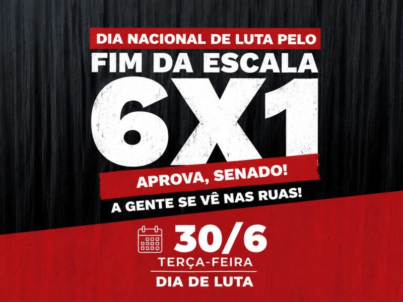 FIM DA ESCALA 6X1 EM 30 DE JUNHO - card Contraf