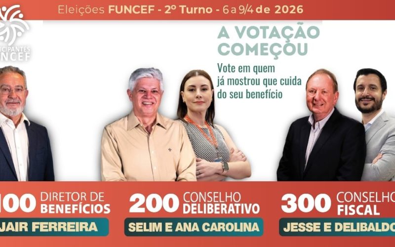 Funcef - A VOTACAO COMEÇOU - card Contraf