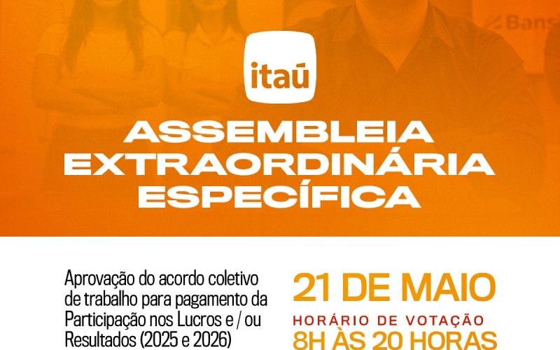 Itaú - SindNit - card assembleia