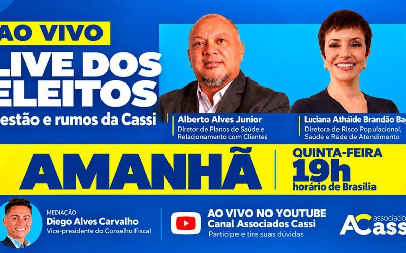 Live dos eleitos - Cassi - card Contraf