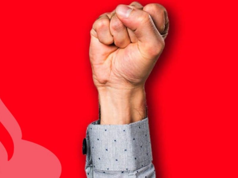 Santander - conquista do movimento sindical - card Contraf